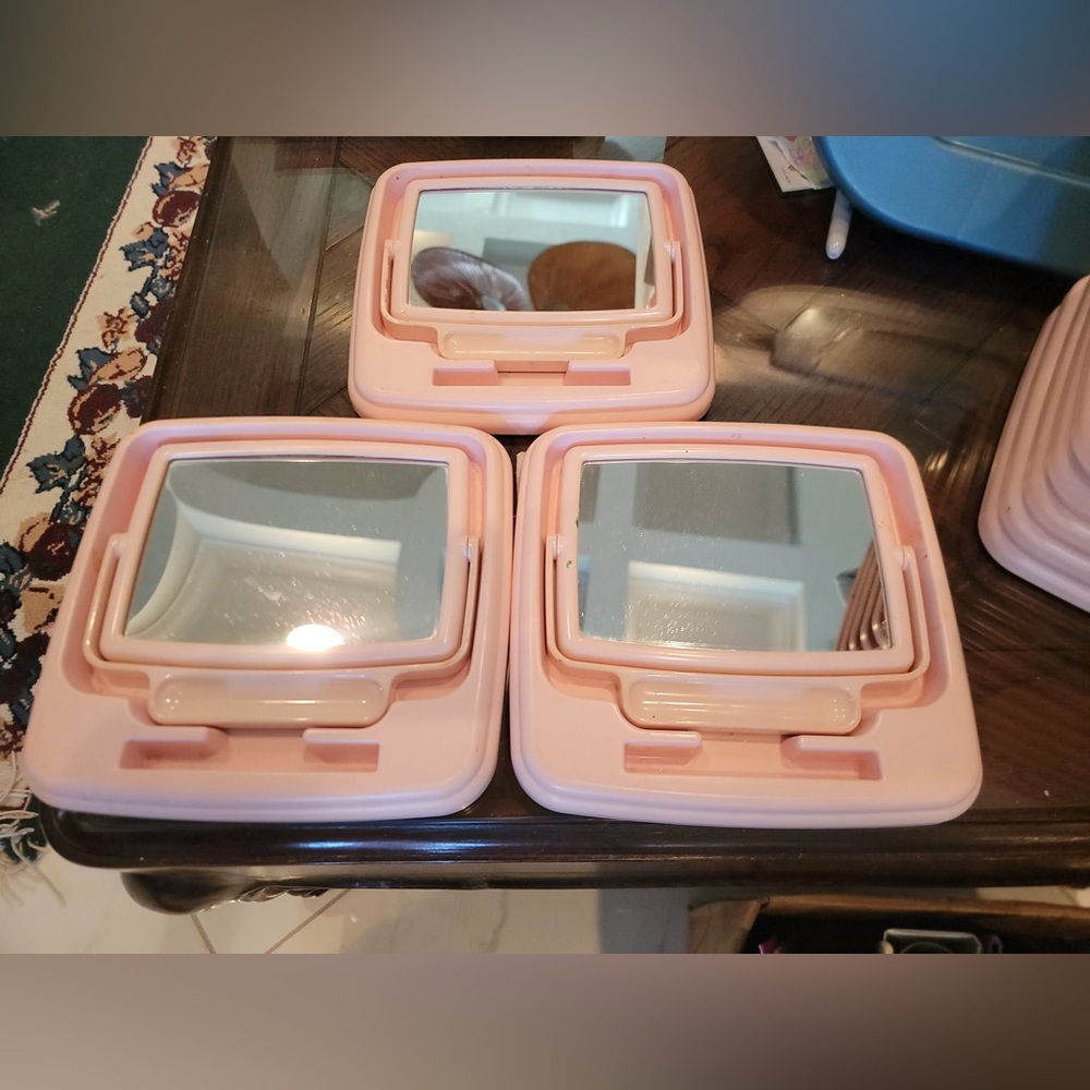 Mary Kay makeup Pink Folding Mirrors 15 total